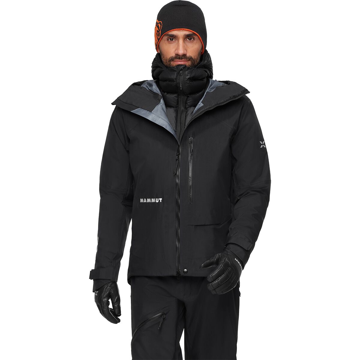Мужская куртка Mammut Eiger Nordwand Light Down IN Hooded, цвет: Чёрный — фото 2