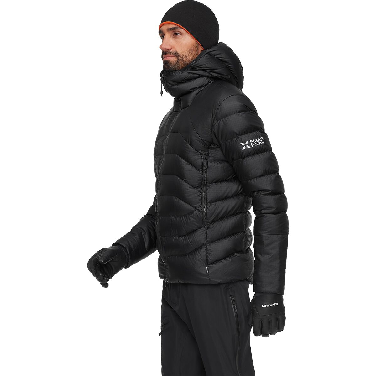Мужская куртка Mammut Eiger Nordwand Light Down IN Hooded, цвет: Чёрный — фото 11