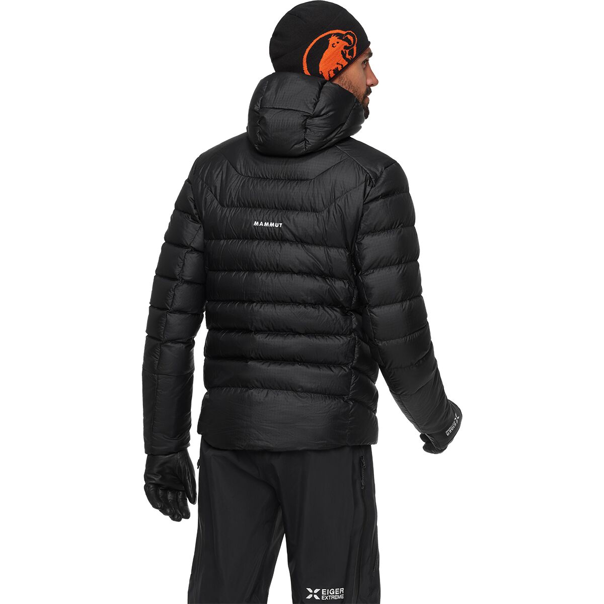 Мужская куртка Mammut Eiger Nordwand Light Down IN Hooded, цвет: Чёрный — фото 10