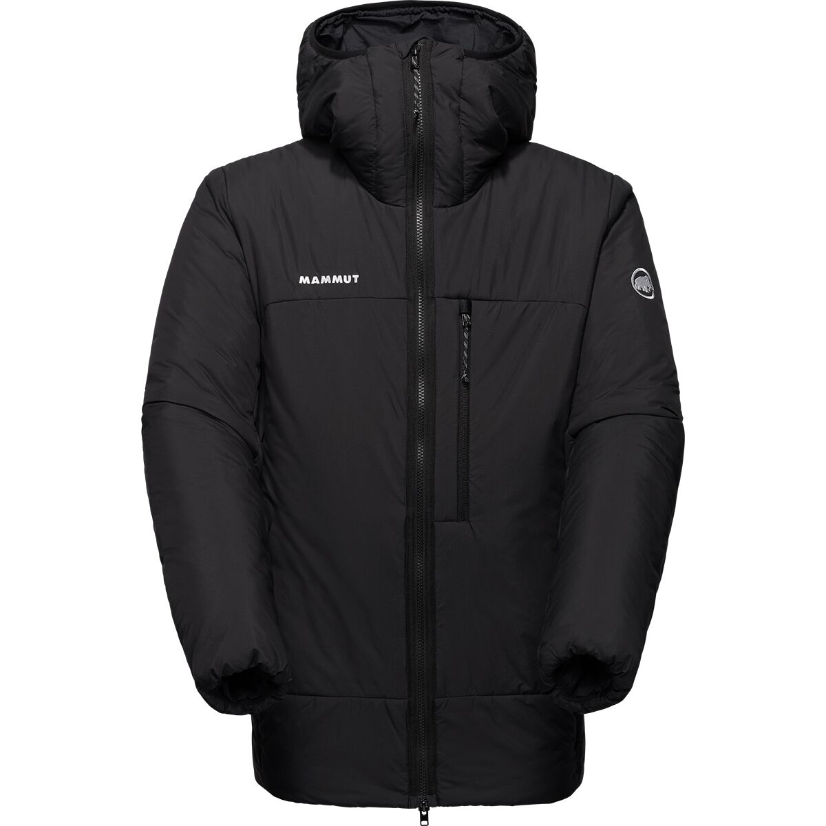 Мужская куртка Mammut Rime Pro Belay IN Hooded, цвет: Чёрный — фото 3
