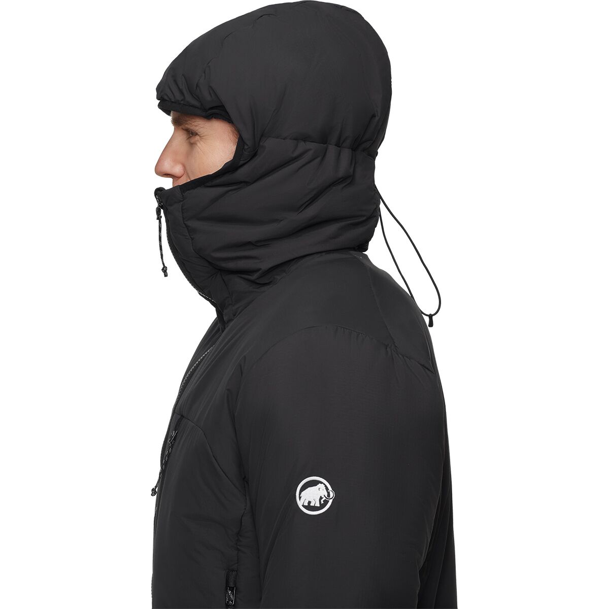 Мужская куртка Mammut Rime Pro Belay IN Hooded, цвет: Чёрный — фото 6