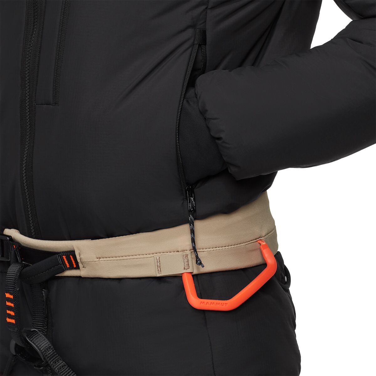 Мужская куртка Mammut Rime Pro Belay IN Hooded, цвет: Чёрный — фото 7