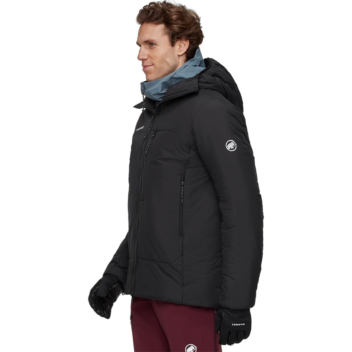 Мужская куртка Mammut Rime Pro Belay IN Hooded, цвет: Чёрный — фото 9