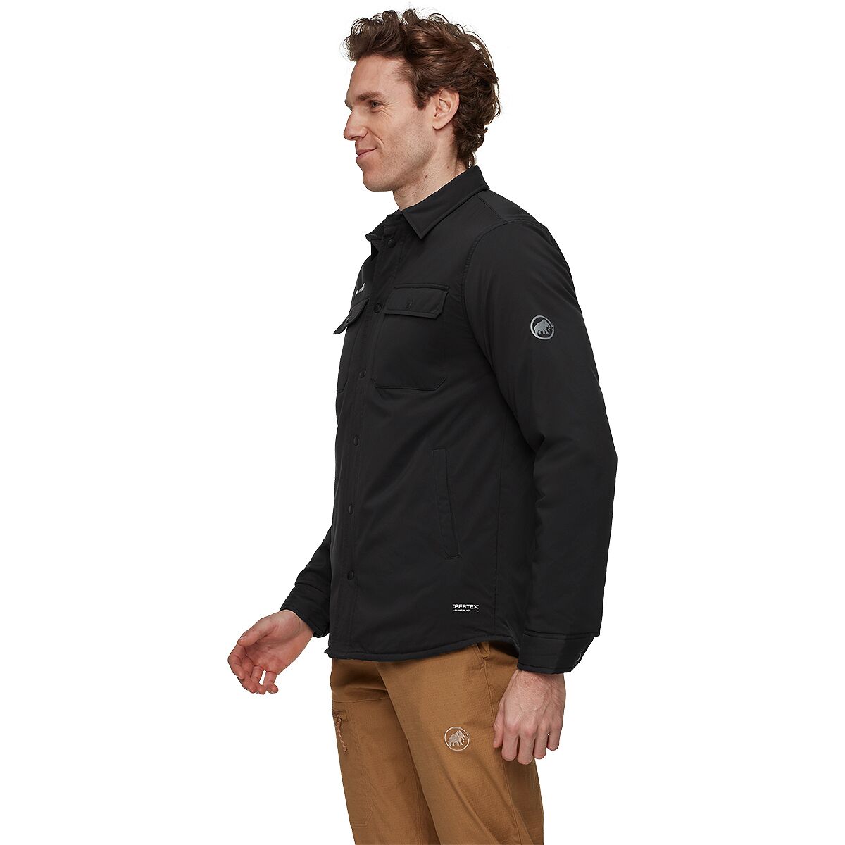 Мужская рубашка Mammut Seon IN Overshirt, цвет: Чёрный — фото 5