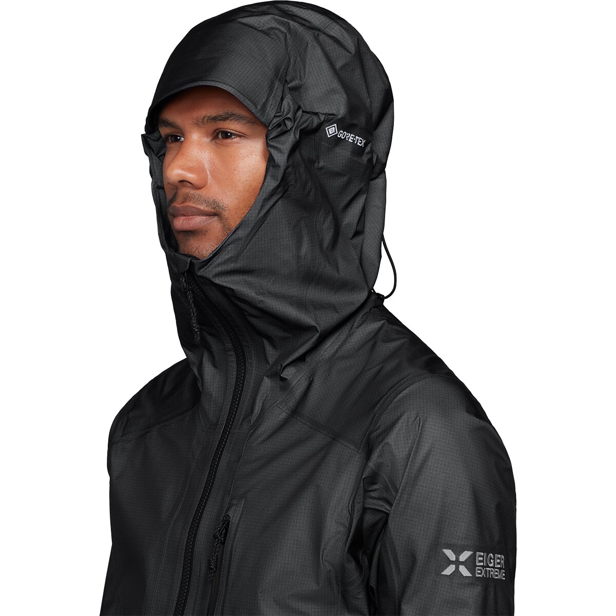 Мужская куртка Mammut Eiger Nordwand Light HS Hooded, цвет: Чёрный — фото 4