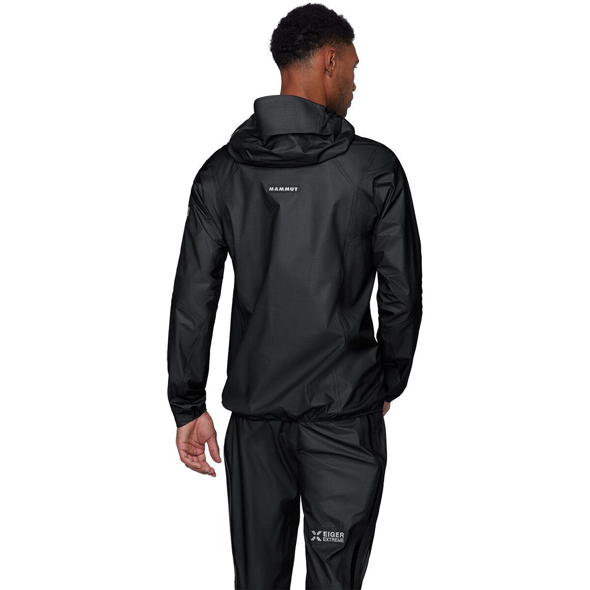 Мужская куртка Mammut Eiger Nordwand Light HS Hooded, цвет: Чёрный — фото 7