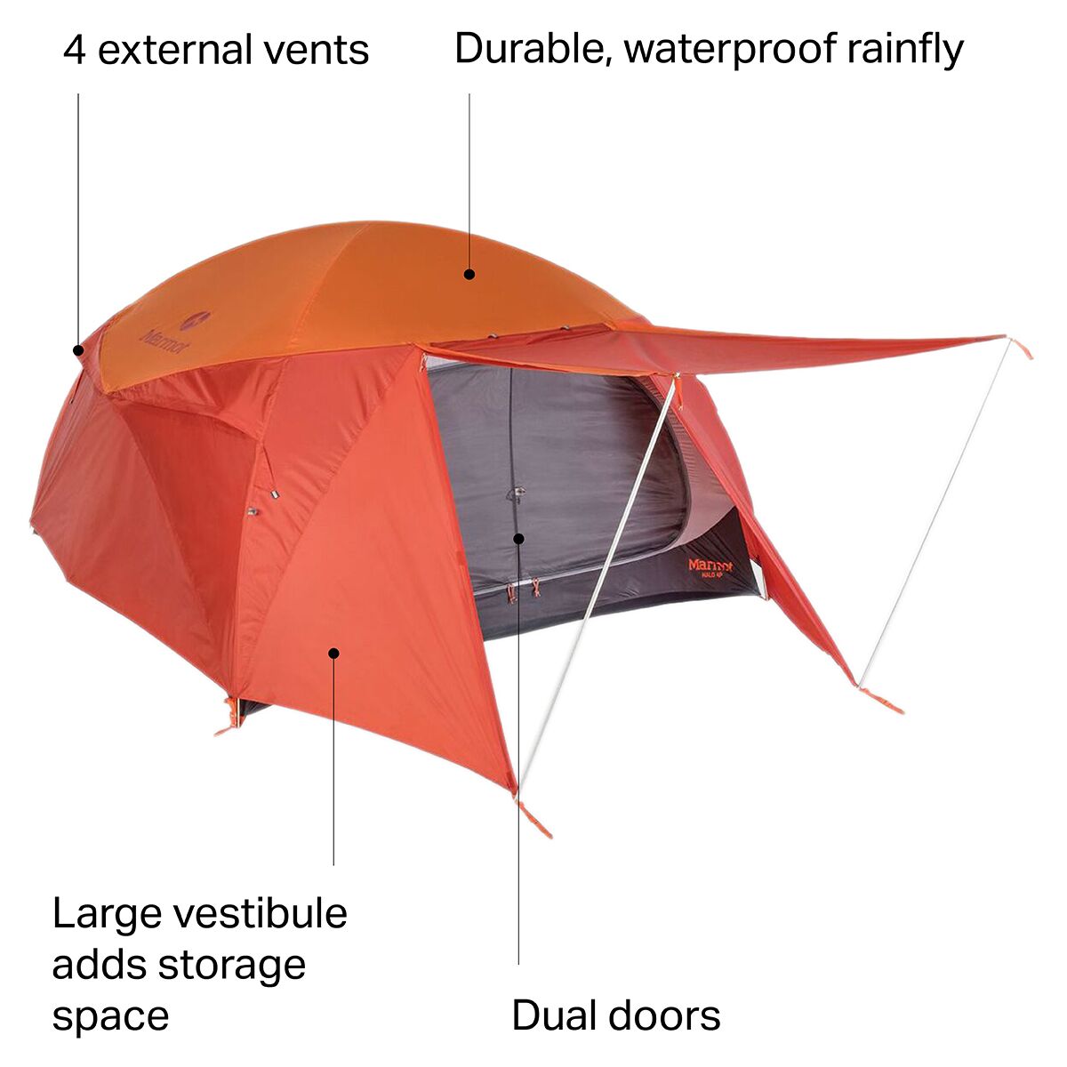 Marmot Halo Tent: 4-Person 3-Season