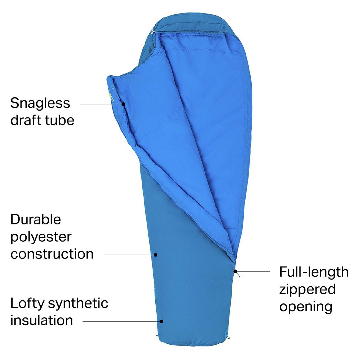 Marmot NanoWave 25 Sleeping Bag: 25F Synthetic