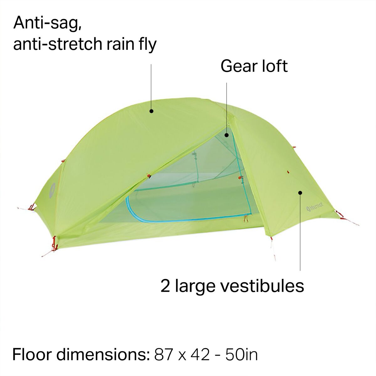 Marmot Superalloy Tent 2Person 3Season Hike & Camp