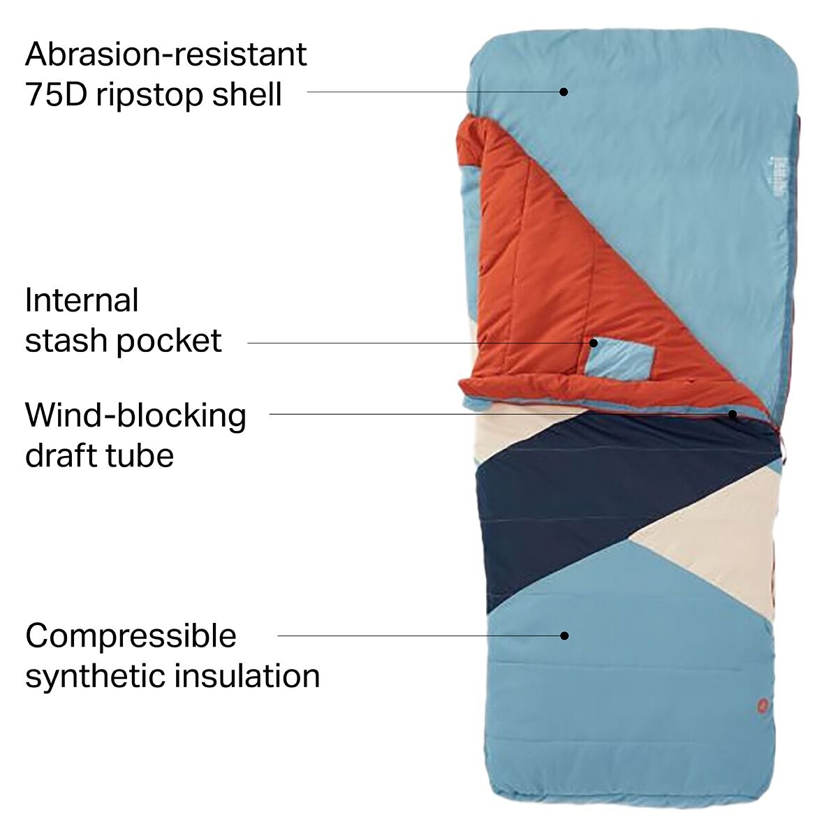 Marmot Idlewild 30 Sleeping Bag: 30F Synthetic