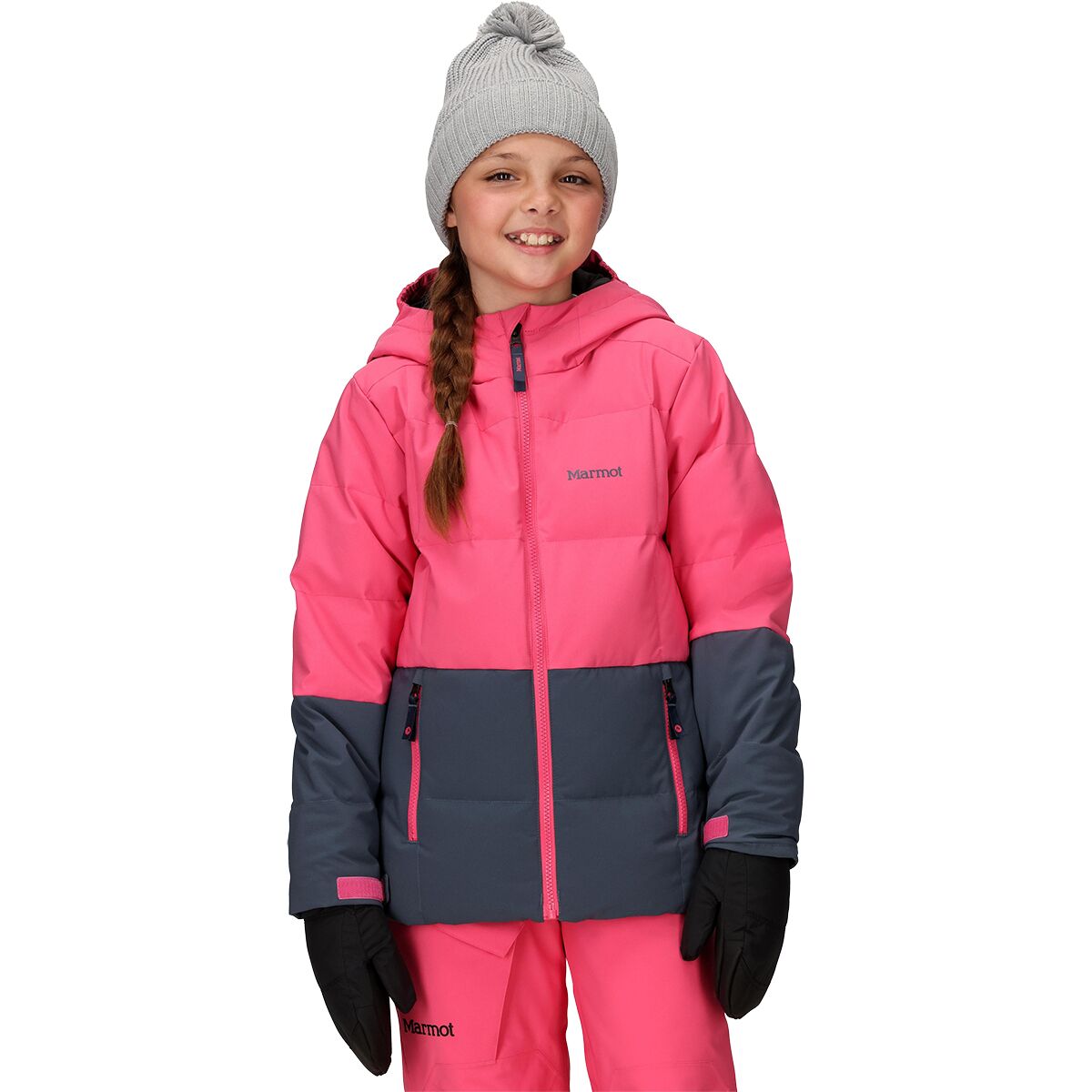 Детская куртка Marmot Polar Down Jacket, цвет: Розовый