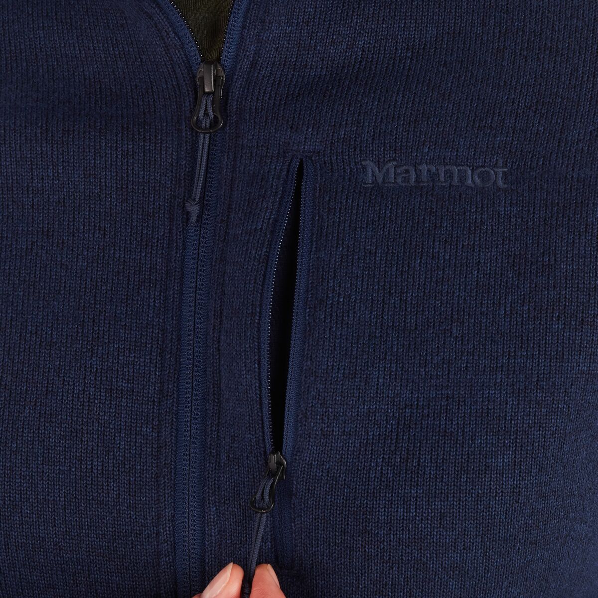 Женский свитер Marmot Drop Line 1/2-Zip Pullover, цвет: Тёмно-синий — фото 2
