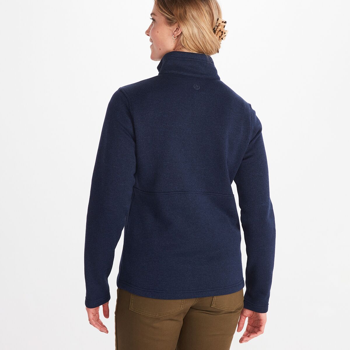 Женский свитер Marmot Drop Line 1/2-Zip Pullover, цвет: Тёмно-синий — фото 4