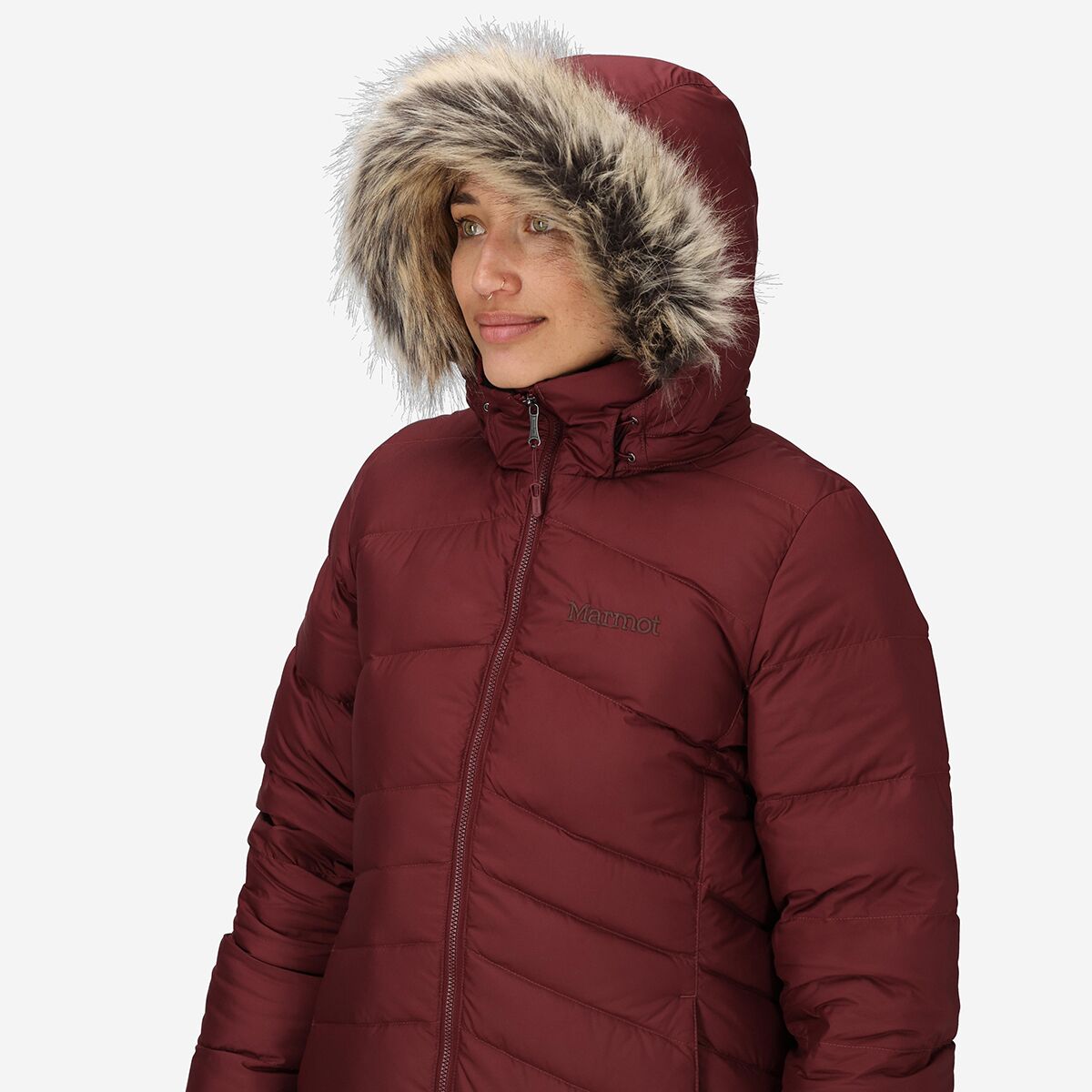 Женское пальто Marmot Montreal, цвет: Ягодный — фото 4