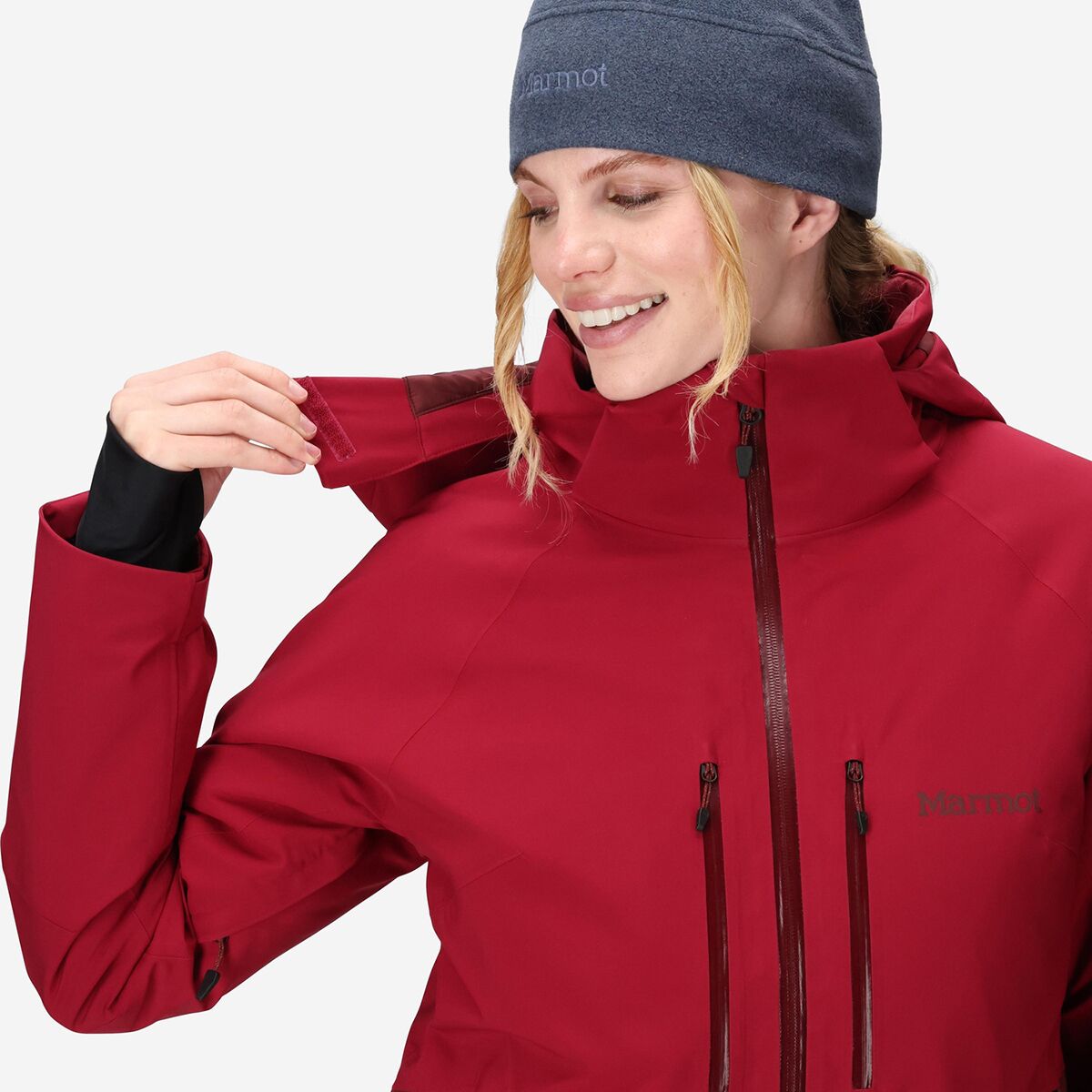 Женская куртка Marmot Pace, цвет: Красный шелковичный / Ягодный — фото 3
