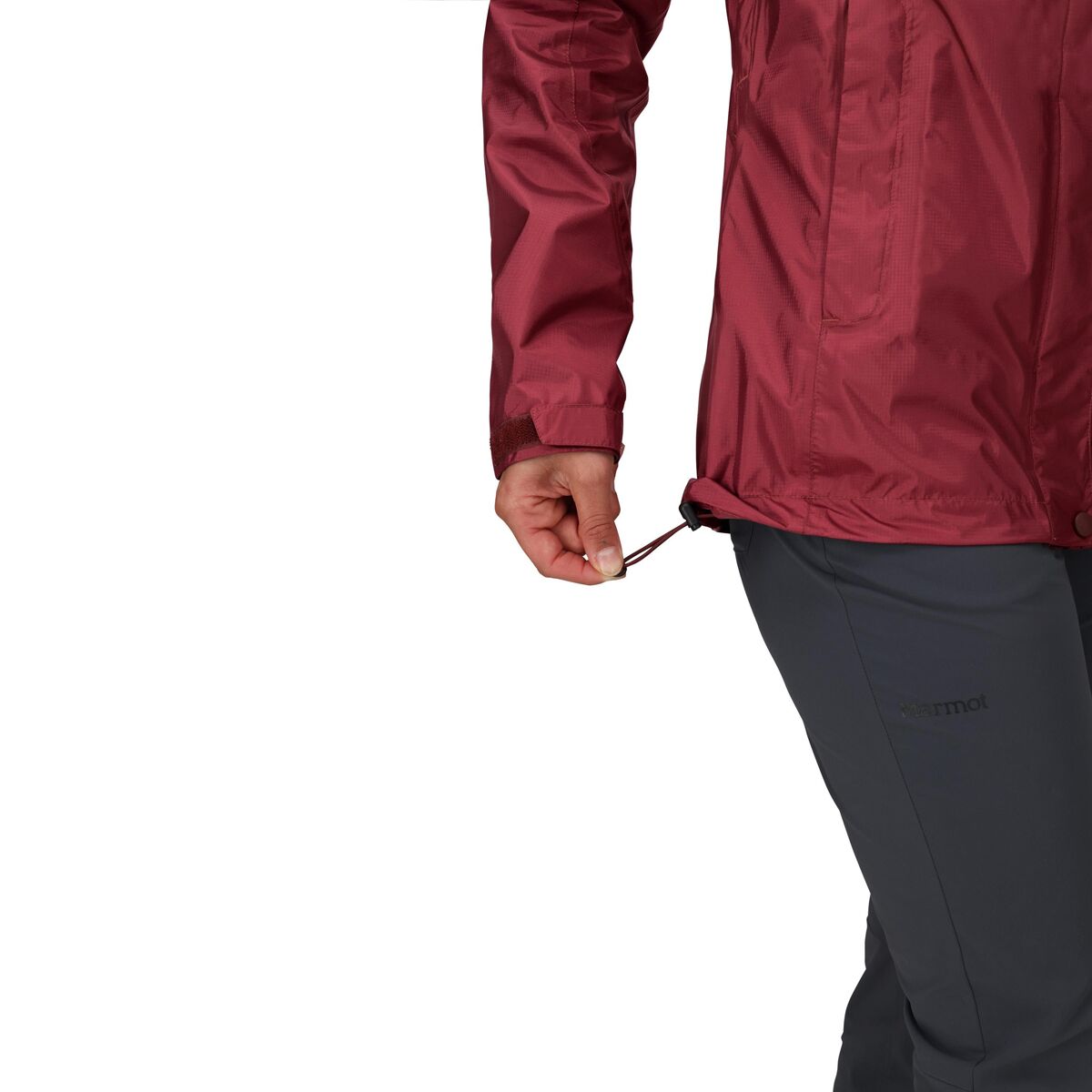 Женская куртка Marmot PreCip Eco, цвет: Ягодный — фото 3
