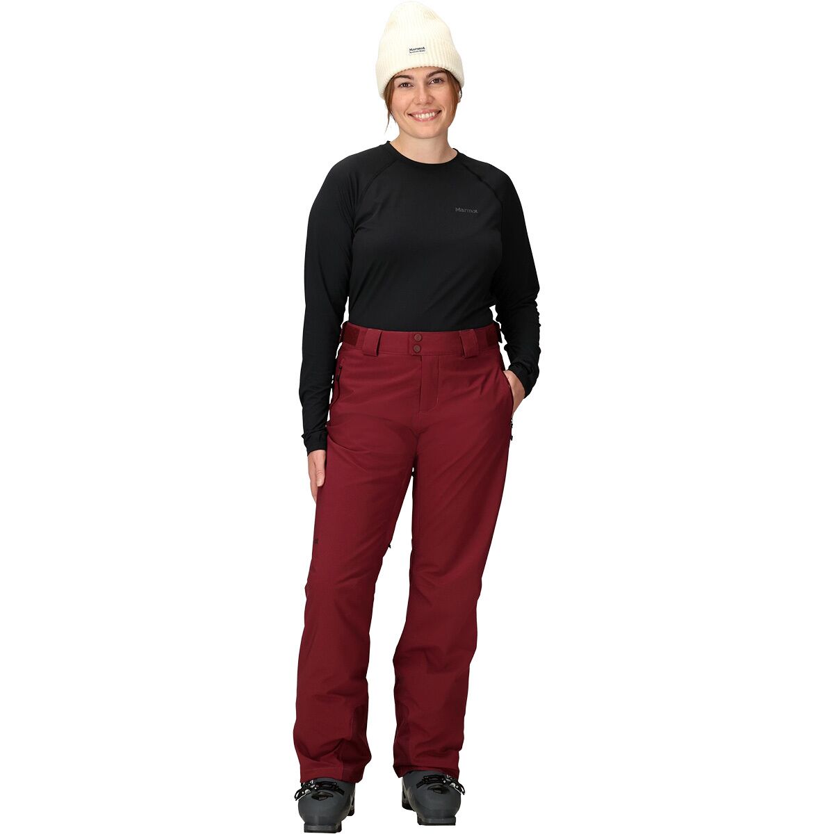 Женские брюки Marmot Slopestar Insulated, цвет: Ягодный — фото 4