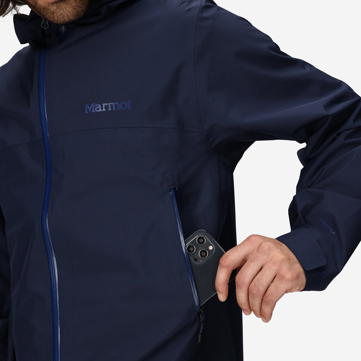 Мужская куртка Marmot Minimalist Pertex, цвет: Тёмно-синий — фото 6