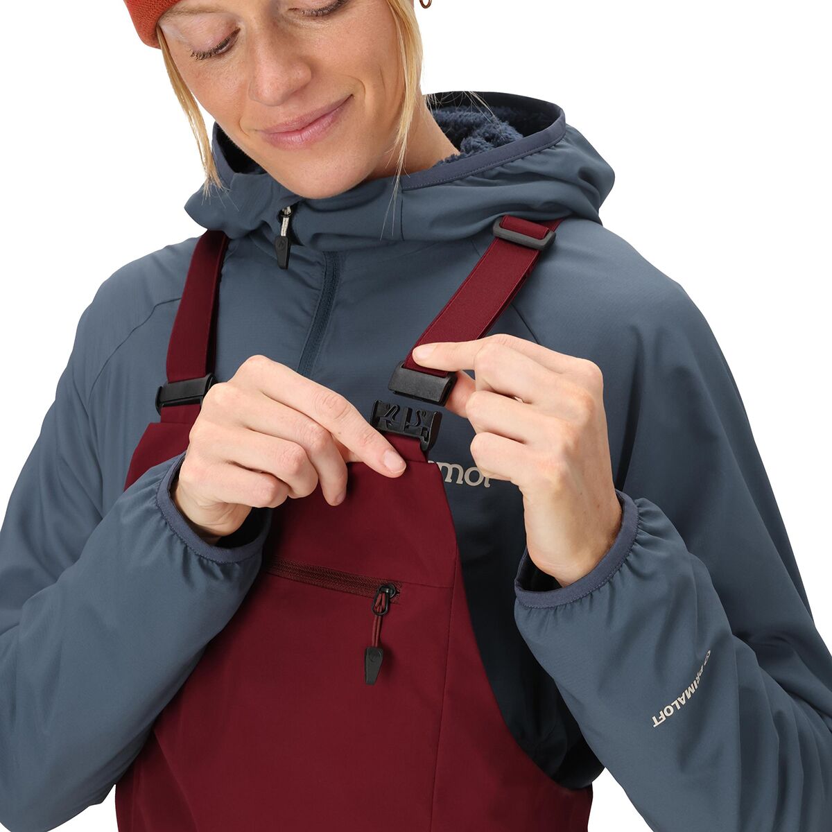 Женские брюки Marmot Orion GORE-TEX Bib Pant, цвет: Ягодный — фото 7