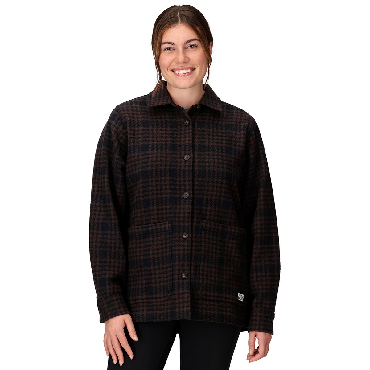 Женская рубашка Marmot Pinecrest Heavyweight Flannel Overshirt, цвет: Чёрный