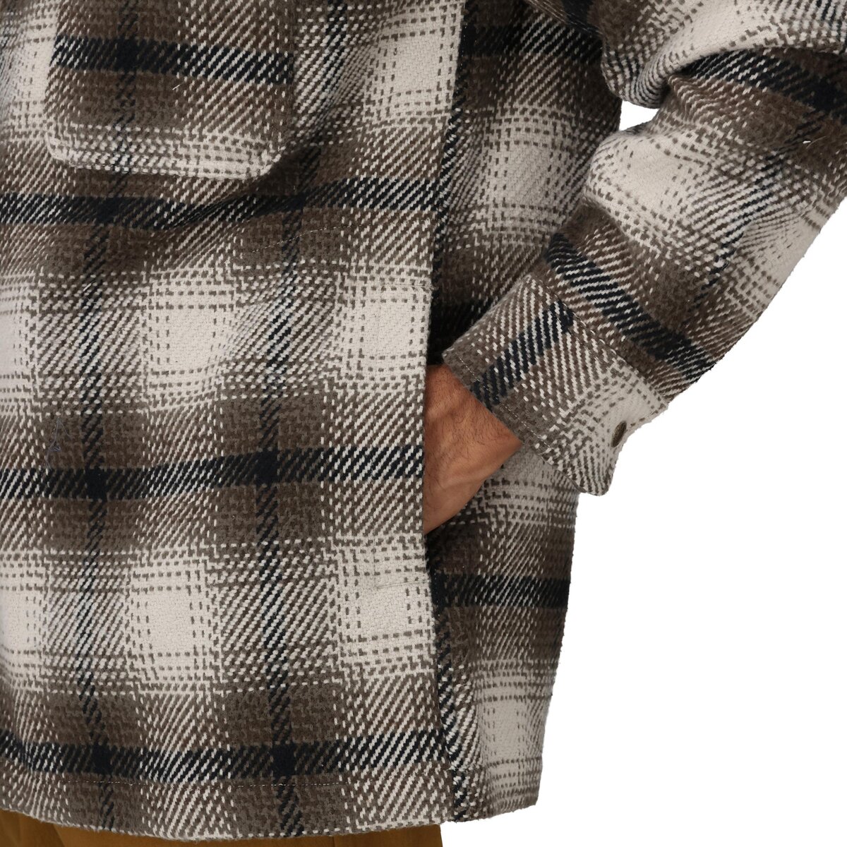Мужская рубашка Marmot Open Weave Heavyweight Flannel Overshirt, цвет: Берёзовый — фото 2