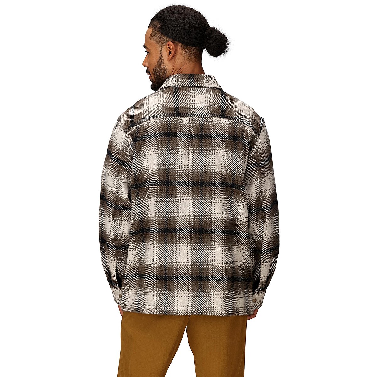 Мужская рубашка Marmot Open Weave Heavyweight Flannel Overshirt, цвет: Берёзовый — фото 3