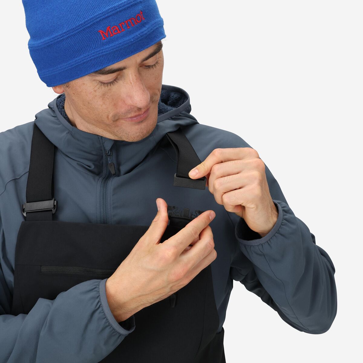 Мужские брюки Marmot Orion GORE-TEX Bib, цвет: Чёрный — фото 5