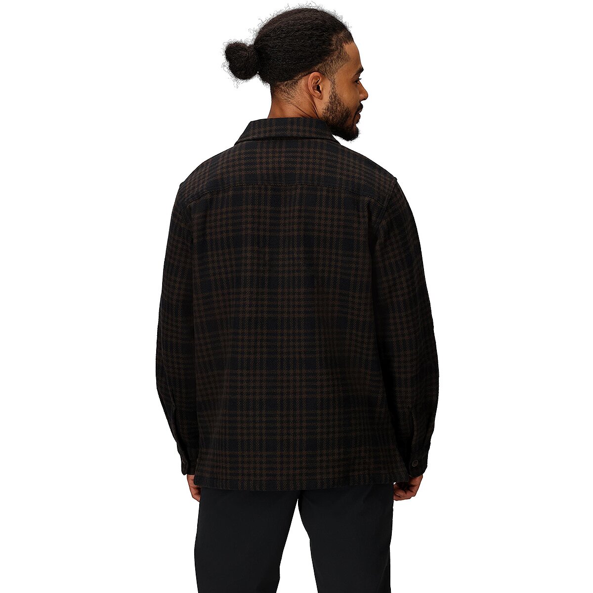 Мужская рубашка Marmot Pinecrest Heavyweight Flannel Overshirt, цвет: Чёрный — фото 3