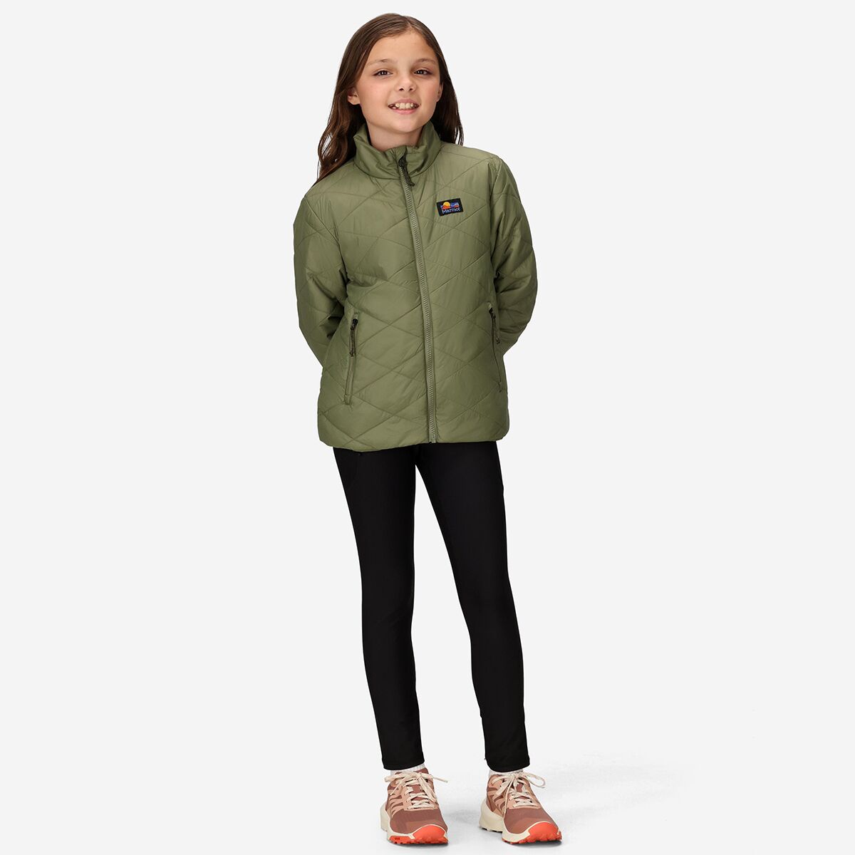 Детская куртка Marmot Onward Insulated, цвет: Оливковый — фото 3