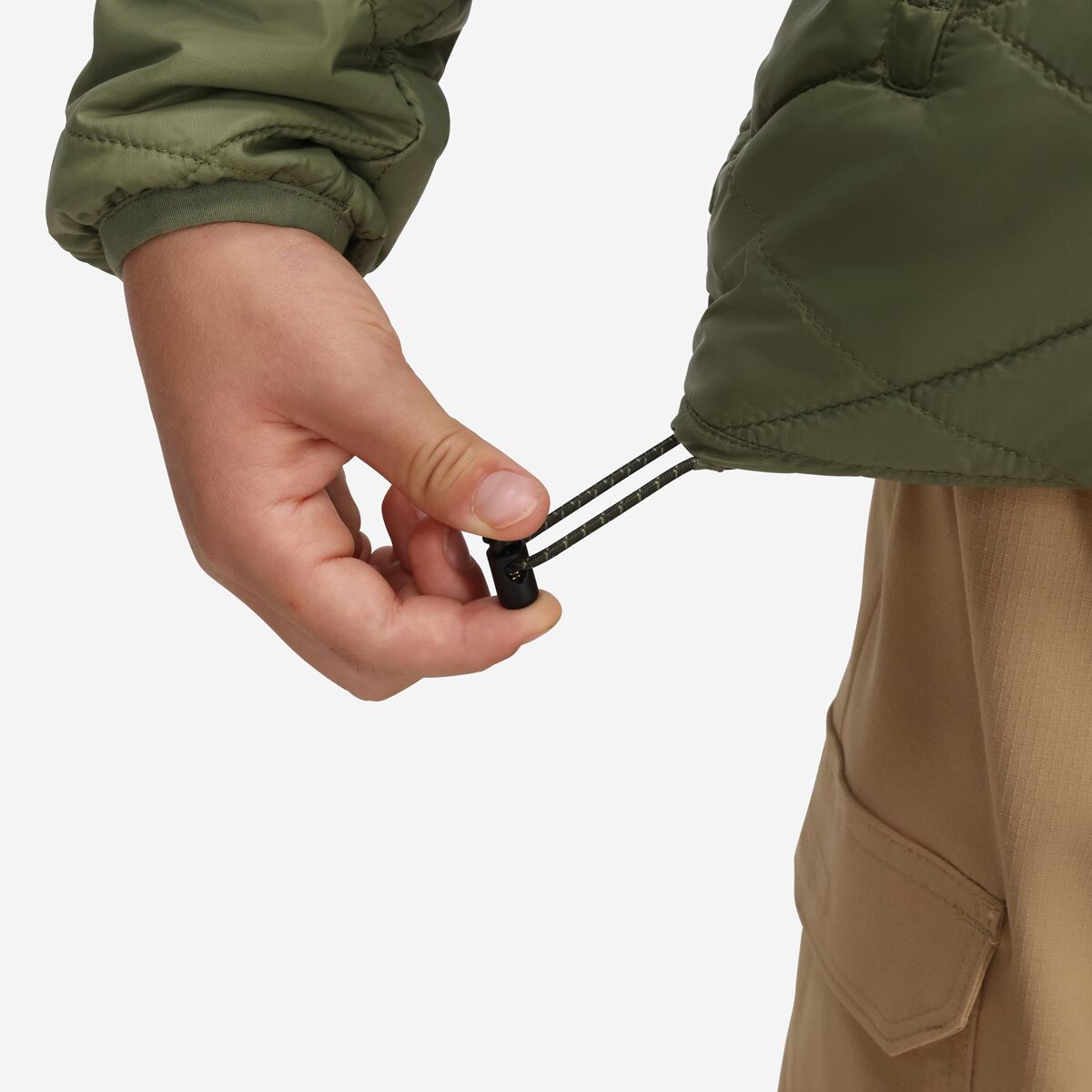 Детская куртка Marmot Onward Insulated, цвет: Оливковый — фото 5