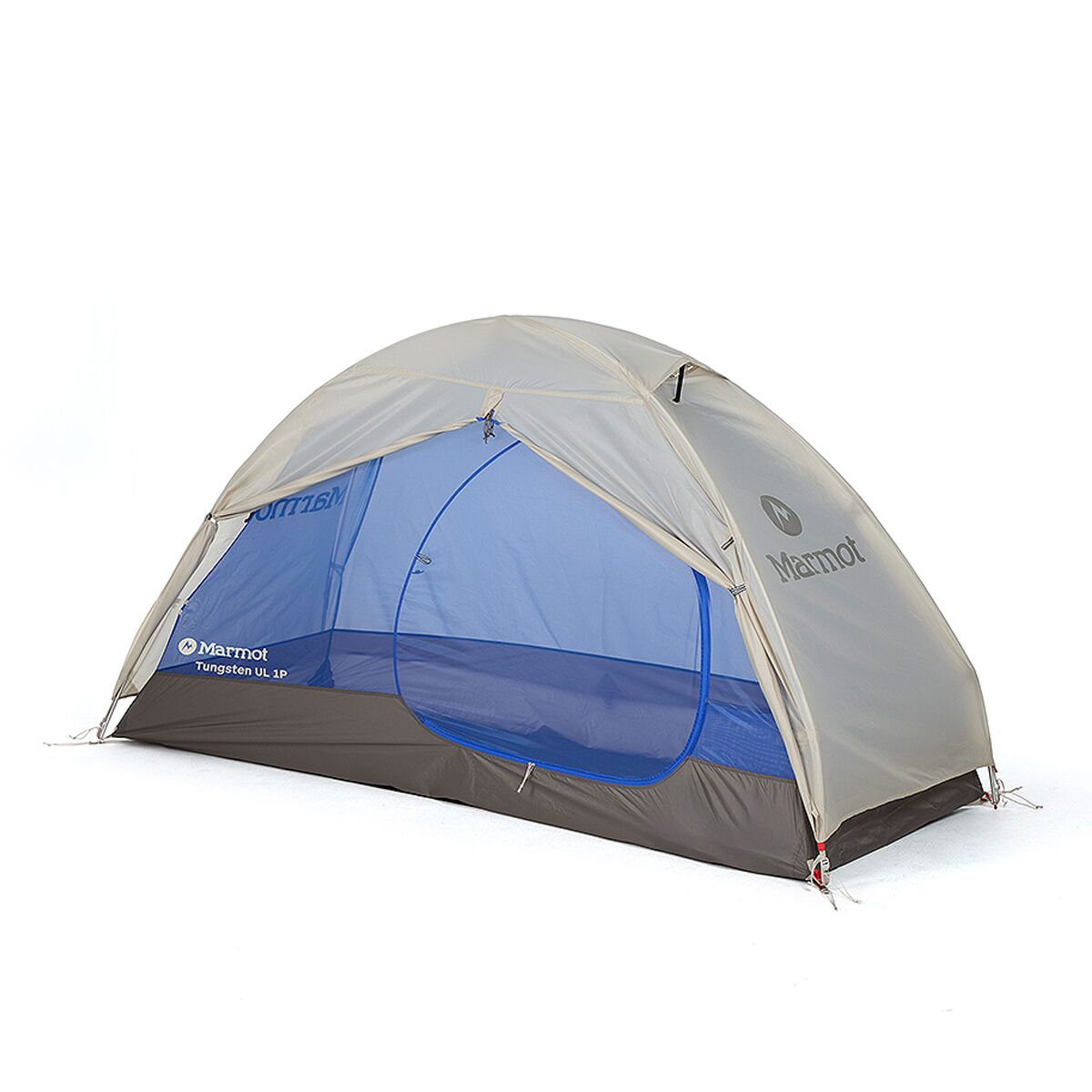 Снаряжение Marmot Tungsten UL Tent: 1-Person 3-Season, цвет: Берёзовый / Синий — фото 4