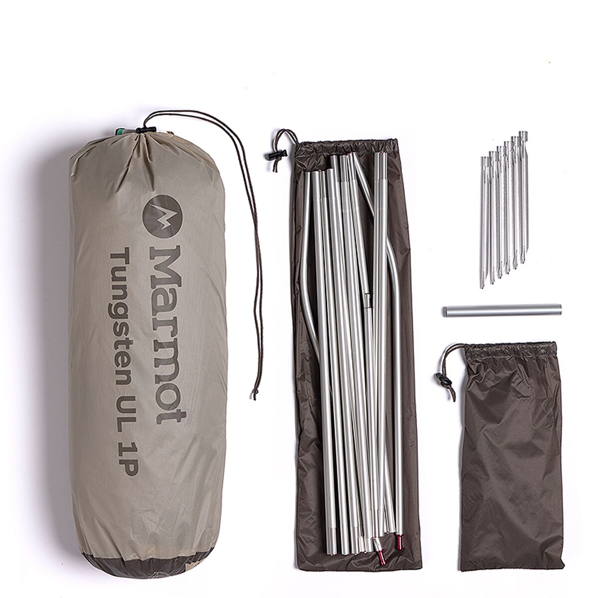 Снаряжение Marmot Tungsten UL Tent: 1-Person 3-Season, цвет: Берёзовый / Синий — фото 6