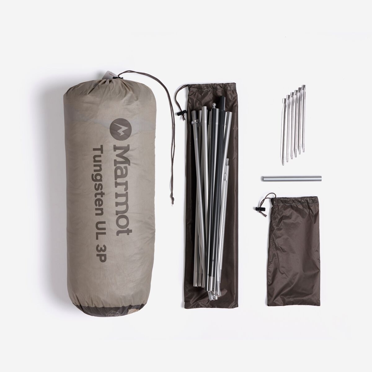 Снаряжение Marmot Tungsten UL Tent: 3-Person 3-Season, цвет: Берёзовый / Синий — фото 11
