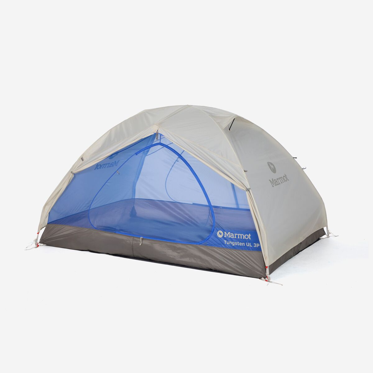 Снаряжение Marmot Tungsten UL Tent: 3-Person 3-Season, цвет: Берёзовый / Синий — фото 4