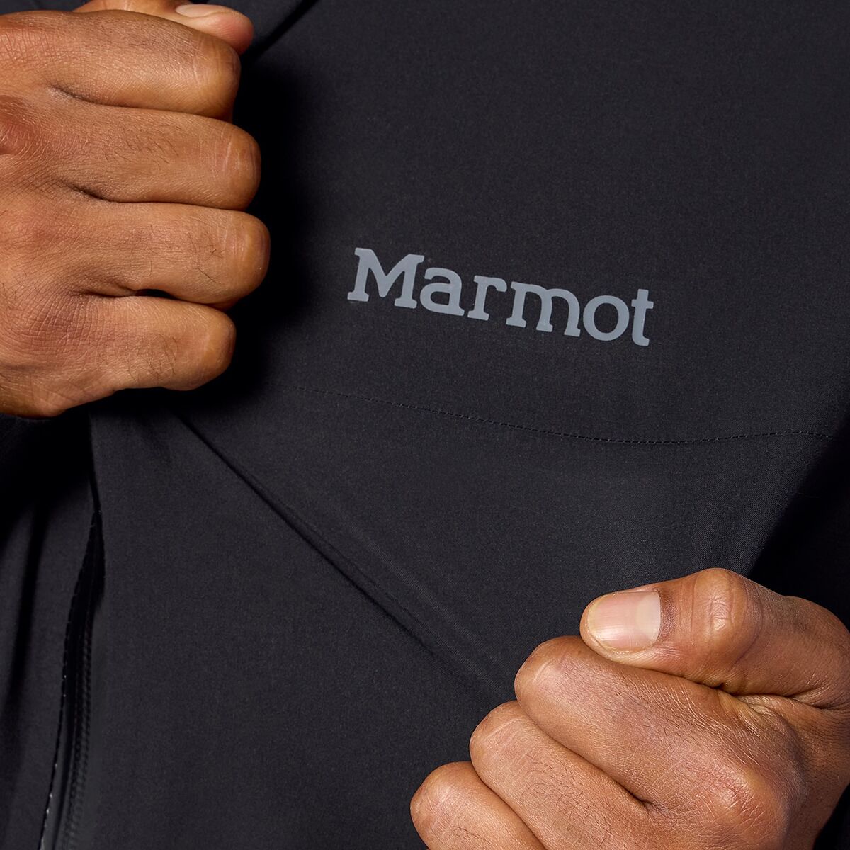 Мужская куртка Marmot PreCip Evo Flex, цвет: Чёрный — фото 5