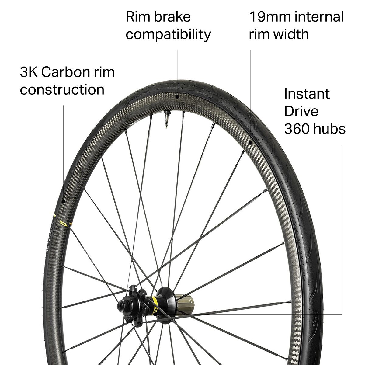 Jeu De Roues Mavic Ksyrium Pro Carbon SL SSC D'occasion - Compatible Shimano 9/10/11 Vitesses, Jantes Carbone