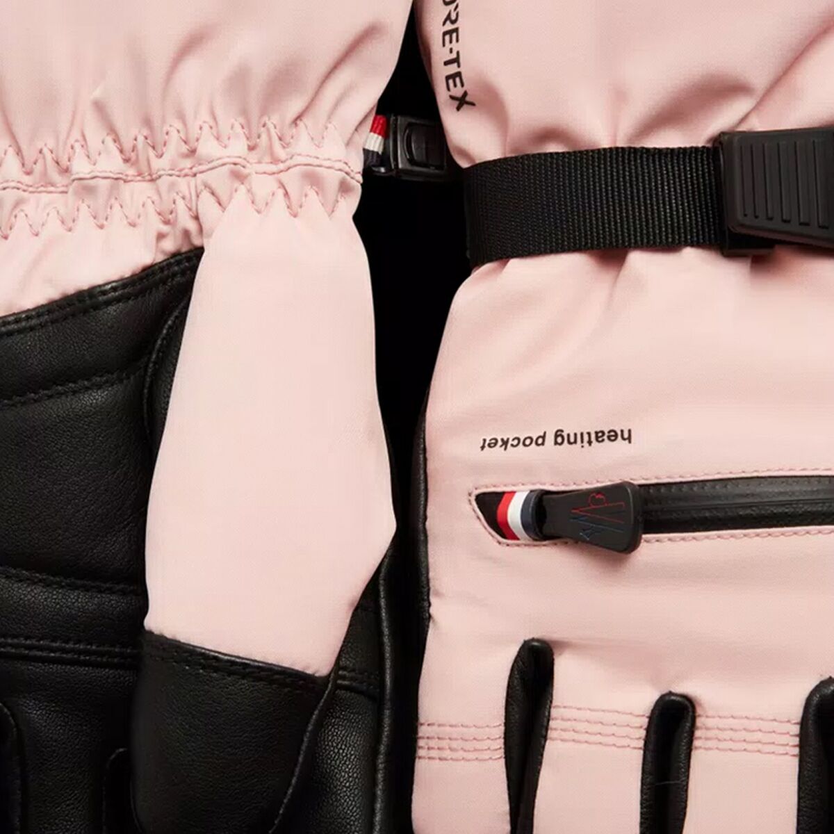 Moncler Grenoble Technical Leather Ski Gloves Women's Accessories