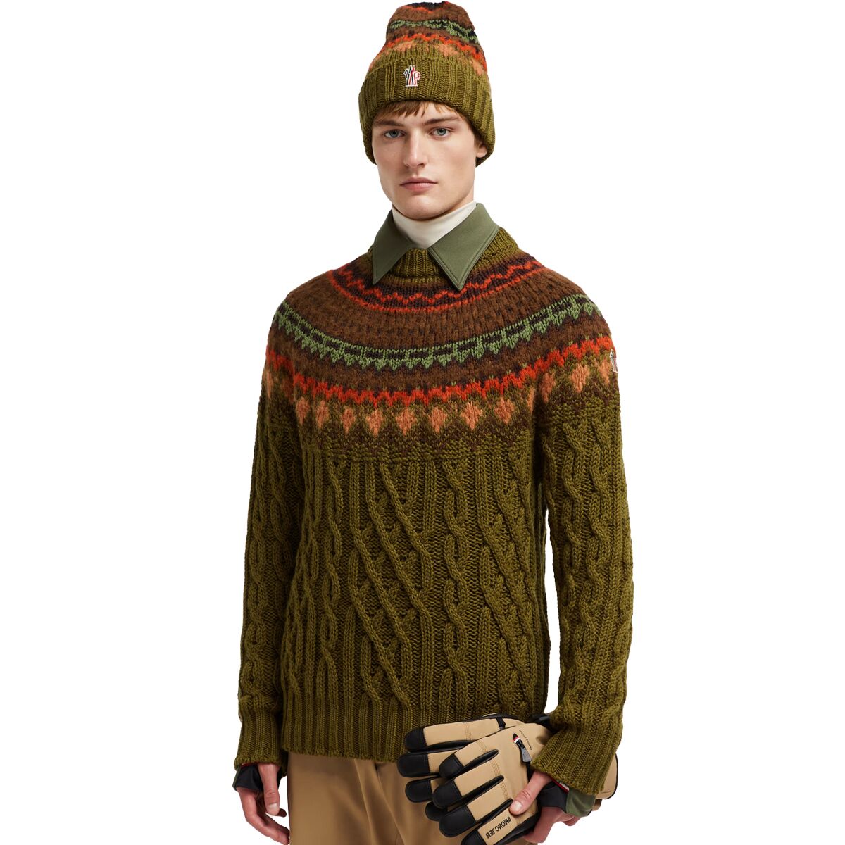 Moncler Grenoble Wool Alpaca Crew Neck Sweater - Men´s