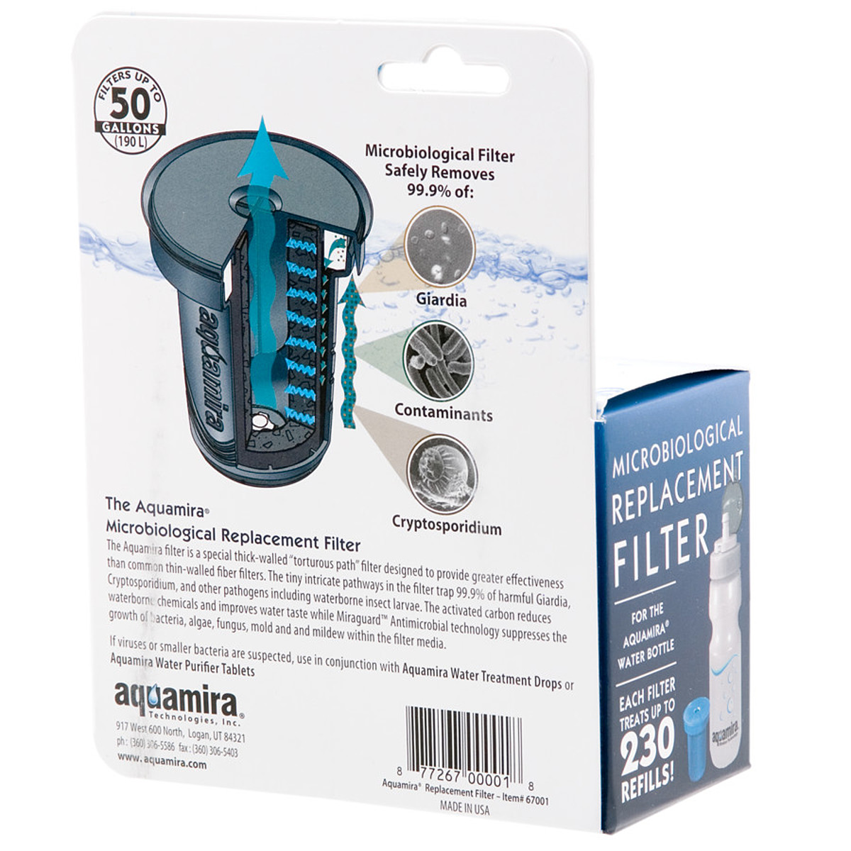 Aquamira Water Bottle Filter Replacement Hike & Camp