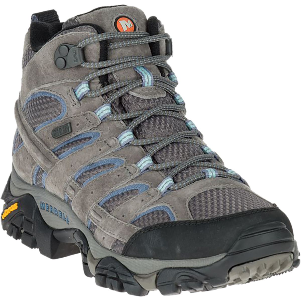 Merrell Women's Moab 2 Mid Waterproof Hiking Boots- Granite