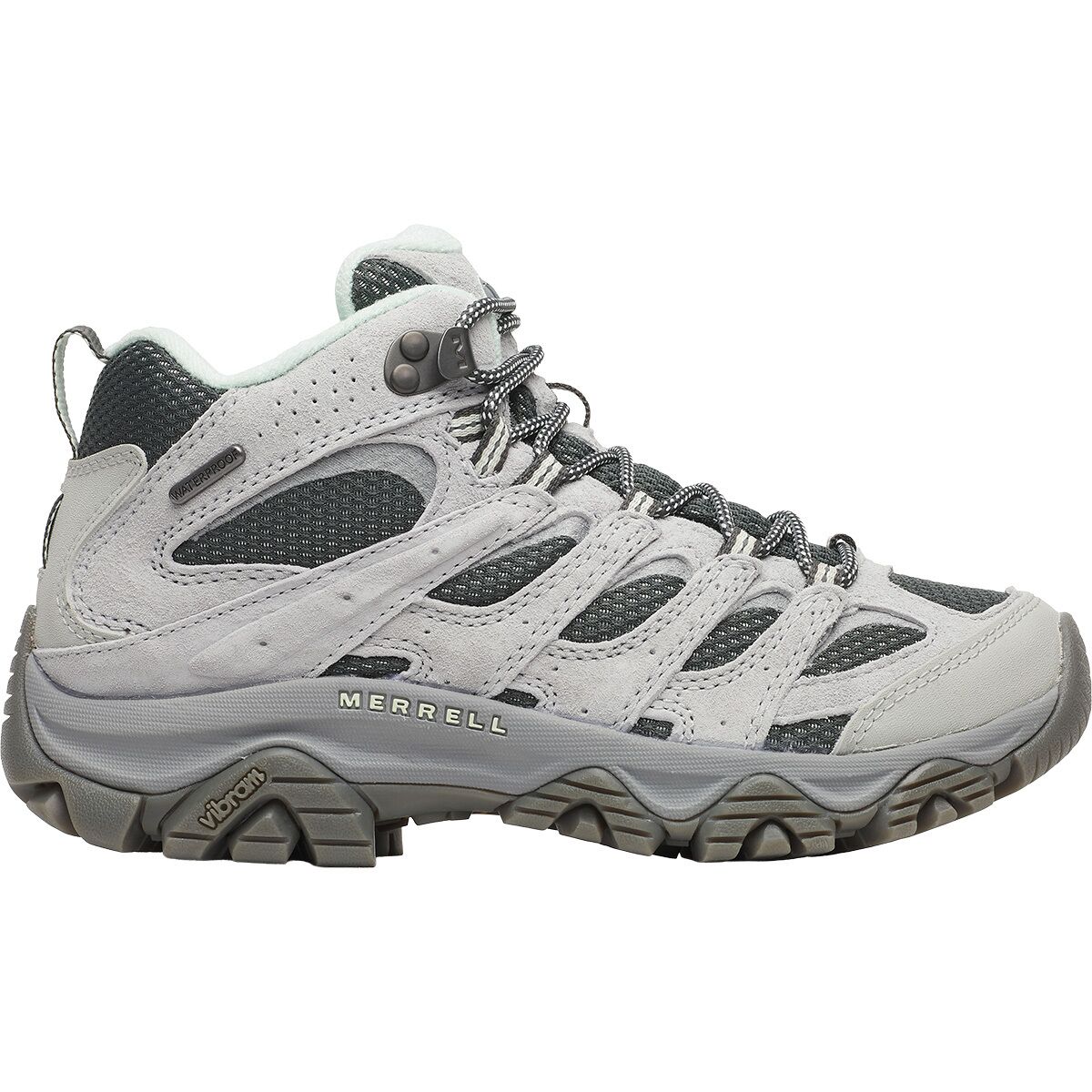 Женские ботинки Merrell Moab 3 Mid Waterproof Hiking Boot, цвет: Alloy