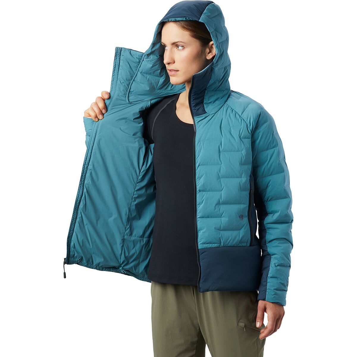 Mountain Hardwear Super DS Climb Hooded Down Jacket Women's Clothing