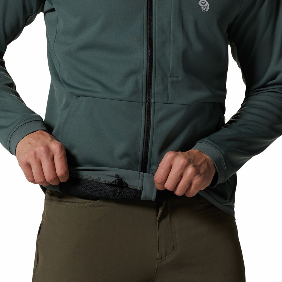 Veste Mountain Hardwear Tech Fleece Anorak Noire Homme - Taille M - Softshell Polyester