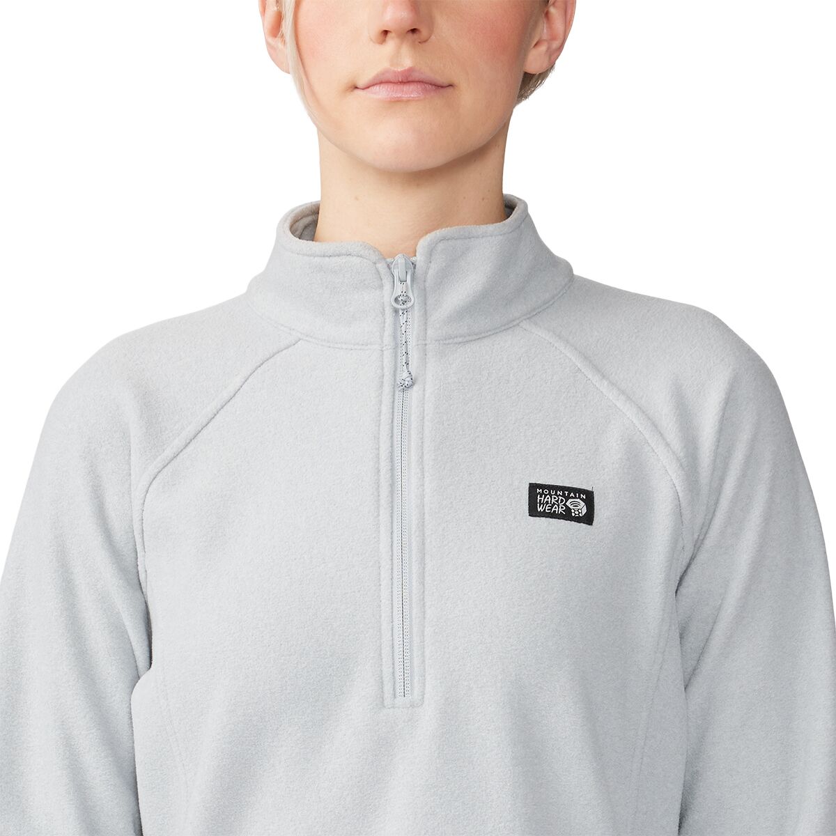 Polaire Mountain Hardwear Femme 1/4 Zip Manches Longues – Jaune Et Bleu – Taille PM