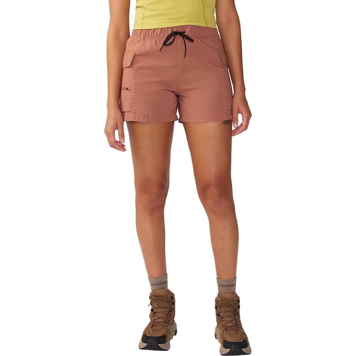 Chemise Femme Mountain Hardwear Trail Sender - Manches Courtes, Imprimé Floral Rose Pierre De Lune - Neuf Avec étiquettes