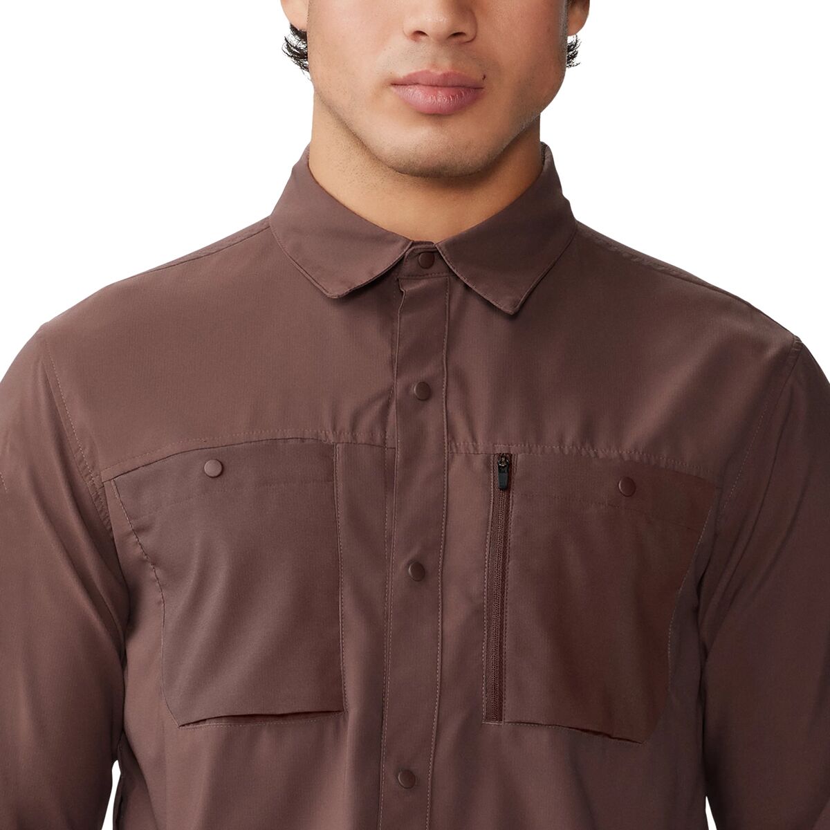 Vertical Desert shirt, t-shirt de randonnée 1/2 zippé et avec capuchon