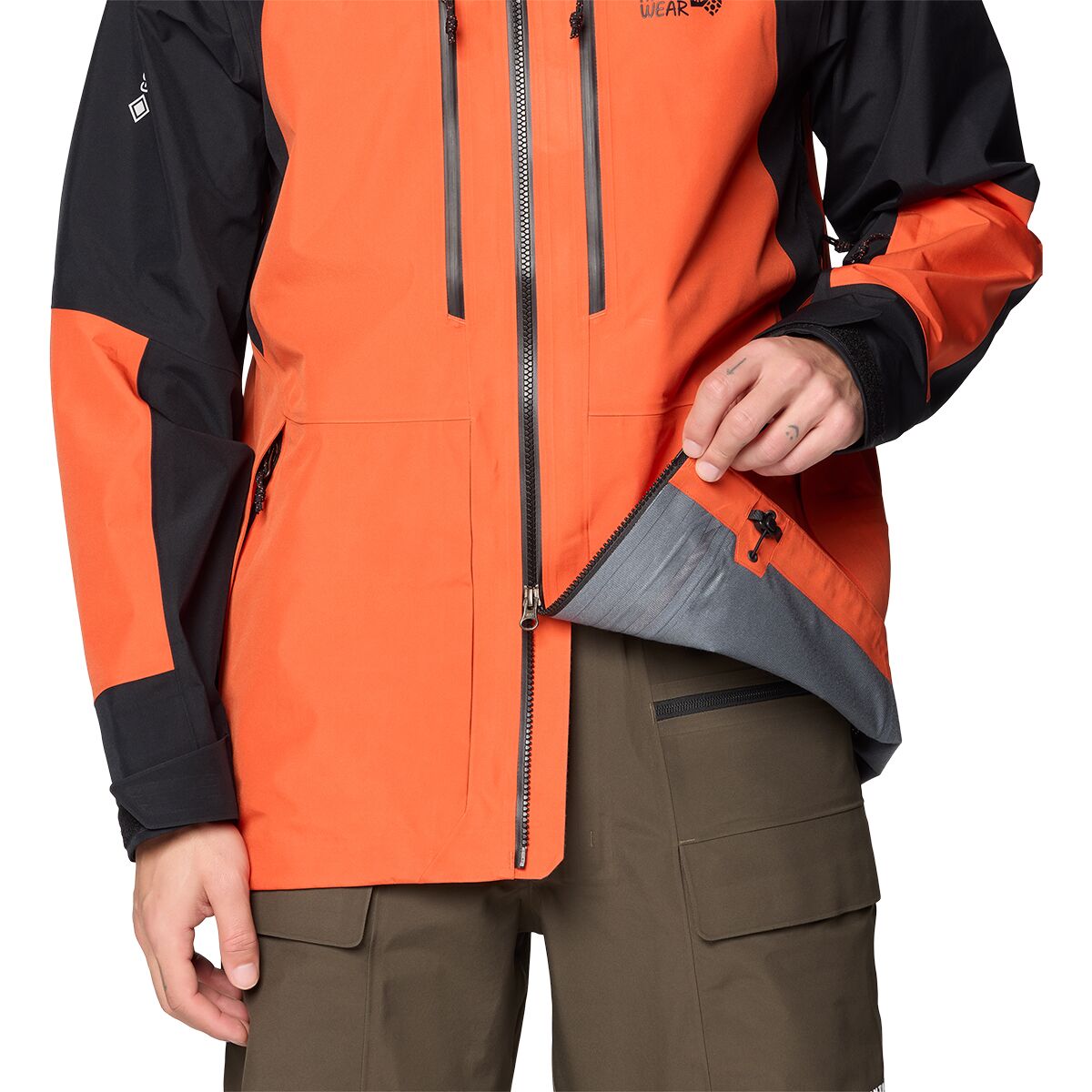 Мужская куртка Mountain Hardwear Boundary Ridge GORE-TEX 3L, цвет: Чёрный — фото 2
