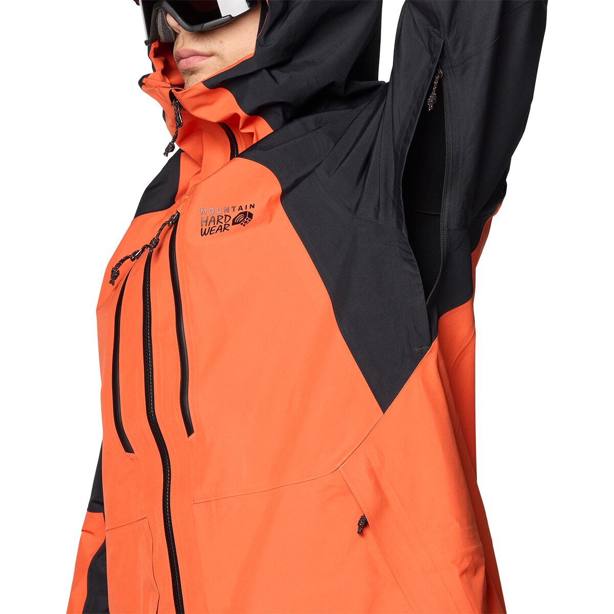 Мужская куртка Mountain Hardwear Boundary Ridge GORE-TEX 3L, цвет: Чёрный — фото 12