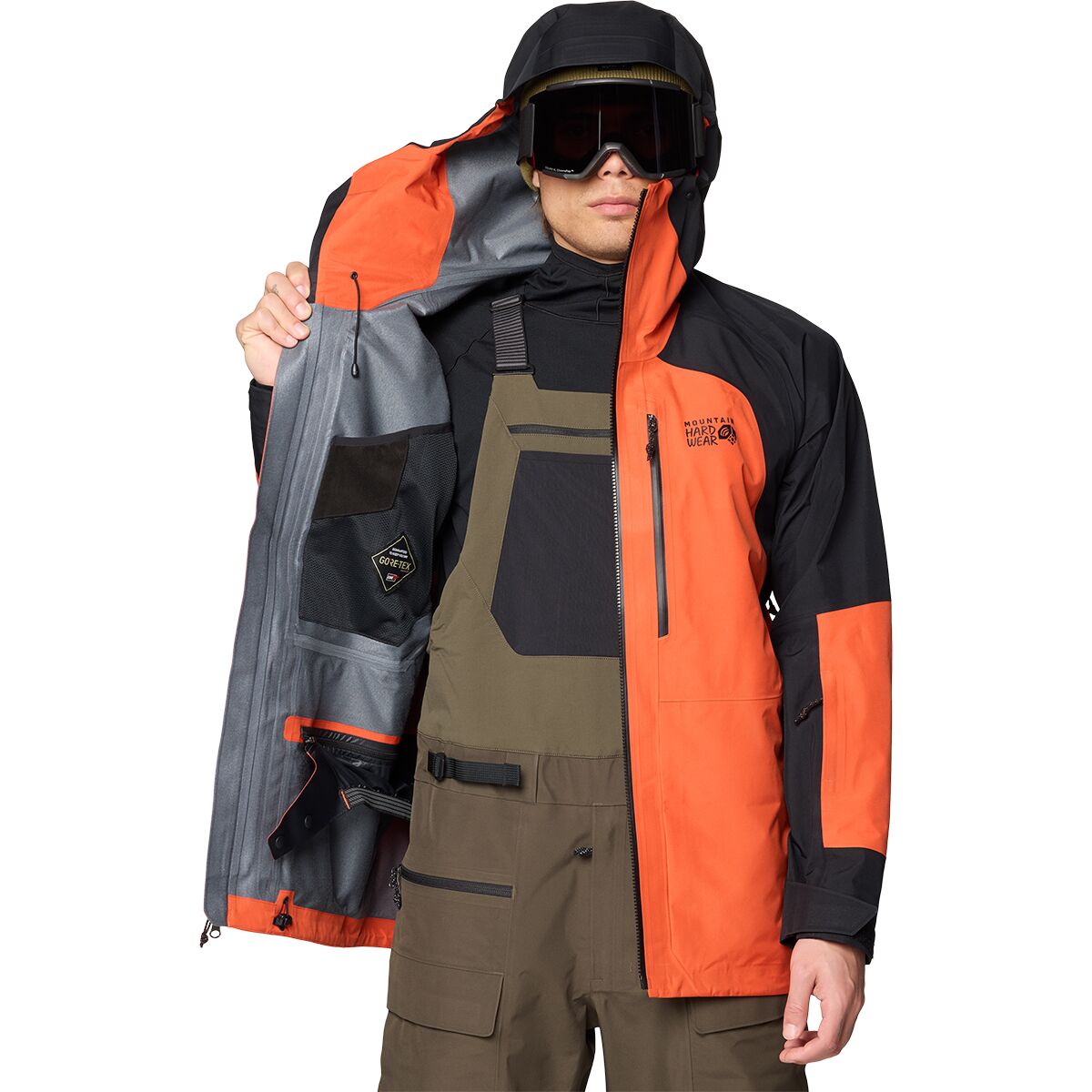 Мужская куртка Mountain Hardwear Boundary Ridge GORE-TEX 3L, цвет: Чёрный — фото 7