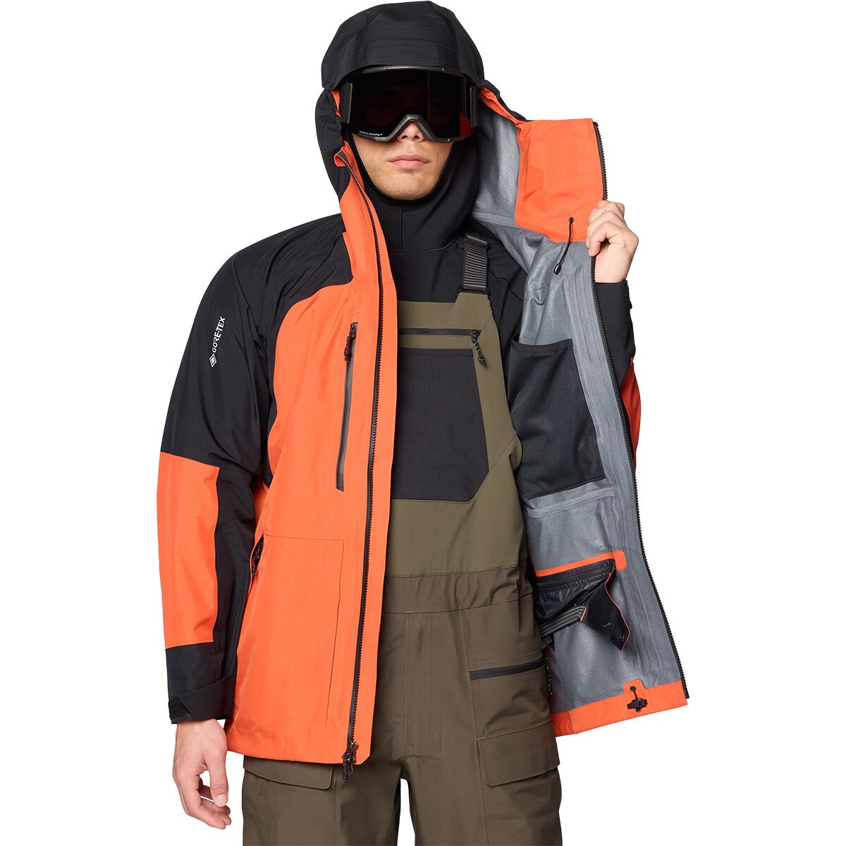 Мужская куртка Mountain Hardwear Boundary Ridge GORE-TEX 3L, цвет: Чёрный — фото 8